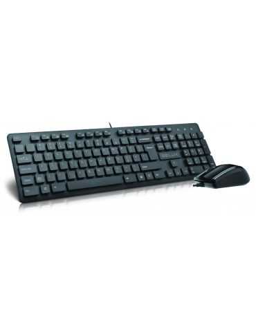 Kit tastatura + mouse wired delux ka150u+m321bu usb neagru mouse Delux - 1