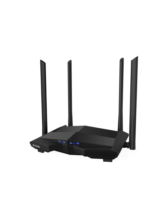 Tenda| ac10 v3.0 | router wireless | 802.11a.c | ac 1200 dual band | porturi 1 wan 3 lan gigabit | antene 4 externe 6 dbi | c Te