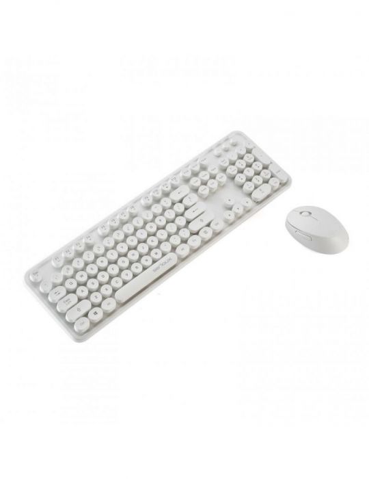 Kit tastatura + mouse serioux retro light 9910wh wireless 2.4ghz Serioux - 1
