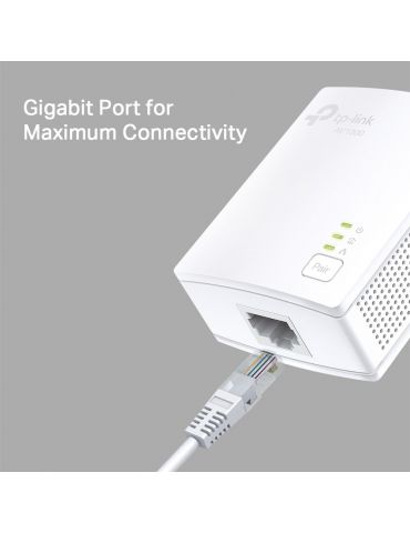TP-Link TL-PA7017 KIT adaptor rețea alimentare 1000 Mbit/s Ethernet LAN Alb 2 buc. Tp-link - 7