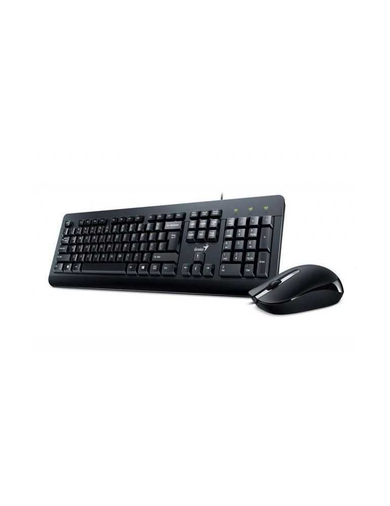 Kit tastatura + mouse genius km-160 cu fir negru usb
