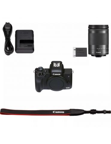Canon EOS M50 Mark II + EF-M 18-150mm f/3.5-6.3 IS STM MILC 24,1 MP CMOS 6000 x 4000 Pixel Negru Canon - 10
