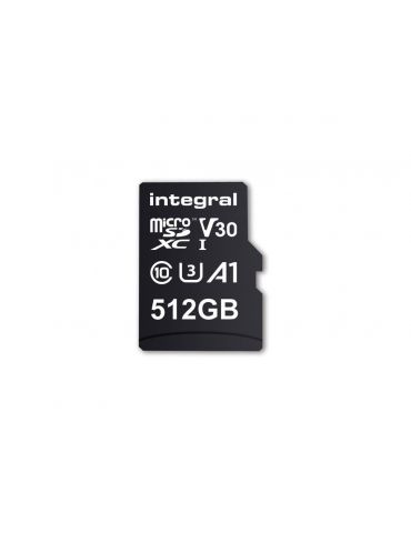 Integral 512GB PREMIUM HIGH SPEED MICROSDHC/XC V30 UHS-I U3 512 Giga Bites MicroSD Integral - 1 - Tik.ro