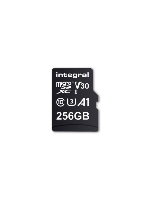 Integral 256GB PREMIUM HIGH SPEED MICROSDHC/XC V30 UHS-I U3 256 Giga Bites MicroSD Integral - 1