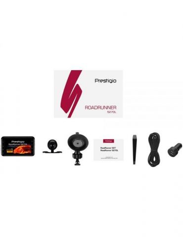 Car video recorder prestigio roadrunner 527dl (dual camera: front - Prestigio - 1