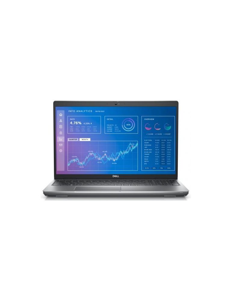 Laptop Dell Precision 3571, Intel Core i7-12700H, 15.6inch, RAM 32GB, SSD 512GB, nVidia RTX A1000 4GB, Windows 11 Pro, Grey