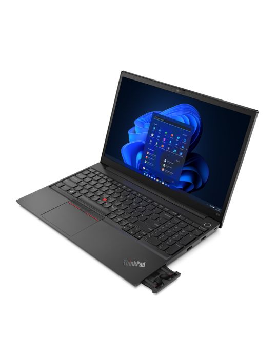 Laptop Lenovo ThinkPad E15 Gen 4, Intel Core i7-1255U, 15.6inch, RAM 16GB, SSD 512GB, Intel Iris Xe Graphics, No OS, Black Lenov
