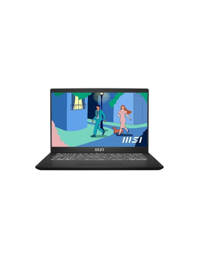 Laptop MSI Modern 14 C12M-026XRO, Intel Core i5-1235U, 14inch, RAM 8GB, SSD 512GB, Intel Iris Xe Graphics, No OS, Classic Black