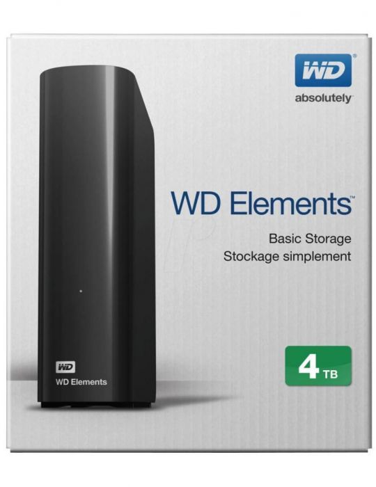 Hdd extern wd 4tb elements 3.5 usb3.0 negru Wd - 1
