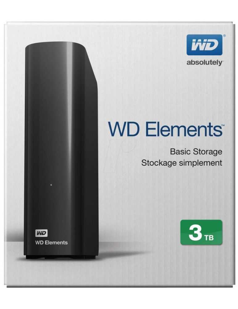 Hdd extern wd 3tb elements 3.5 usb3.0 negru