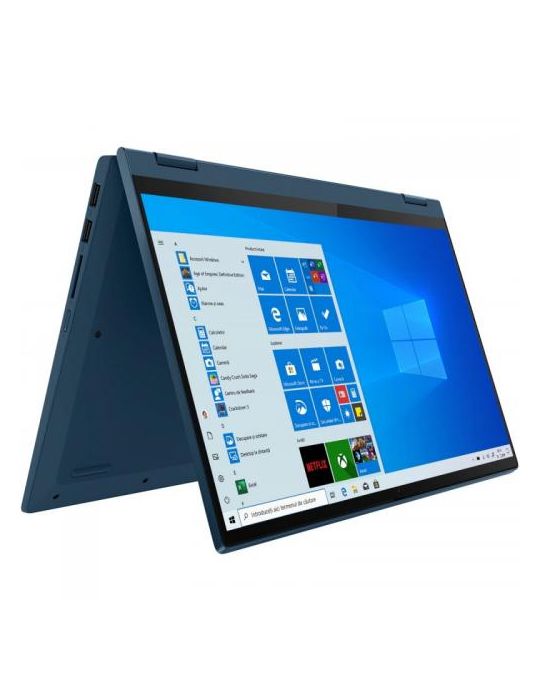 Laptop 2-in-1 Lenovo IdeaPad Flex 5 14ALC05,AMD Ryzen 5 5500U,14",RAM 8GB,SSD 512GB,AMD Radeon Graphics,W 11 Home,Abyss Blue Len