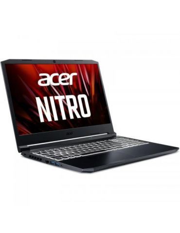 Laptop Acer Nitro 5 AN515-45,AMD Ryzen 5 5600H,15.6",RAM 16GB,SSD 512GB, nVidia GeForce RTX 3070 8GB, Win 11 Home, Black Acer - 