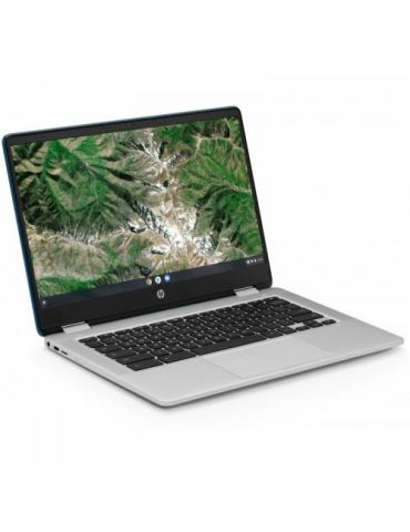 Laptop 2-in-1 HP Chromebook X360 14A-CA0000NN,Intel Pentium Silver N5030,14",RAM 4GB,eMMC 128GB,Intel UHD 605,Chrome OS,Blue Hp 