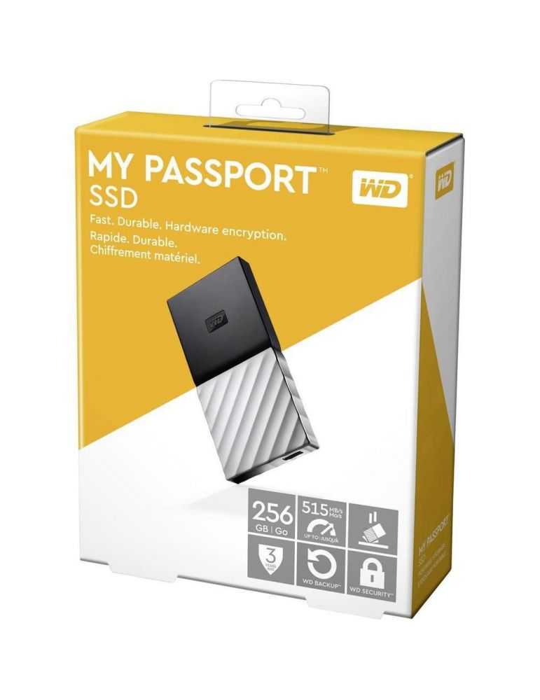Ssd extern wd 2.5 256gb my passport usb3.1 compatibil cu