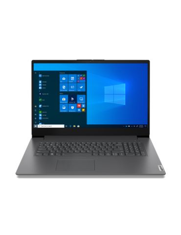 Laptop Lenovo V17 G2 ITL, Intel Core i7-1165G7, 17inch, RAM 8GB, SSD 512GB, nVidia Geforce MX350 2GB, No OS, Iron Grey Lenovo - 