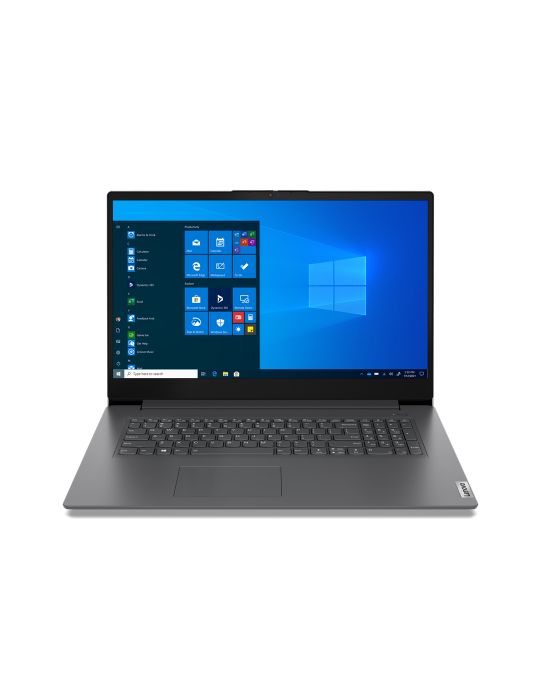 Laptop Lenovo V17 G2 ITL, Intel Core i7-1165G7, 17inch, RAM 8GB, SSD 512GB, nVidia Geforce MX350 2GB, No OS, Iron Grey Lenovo - 