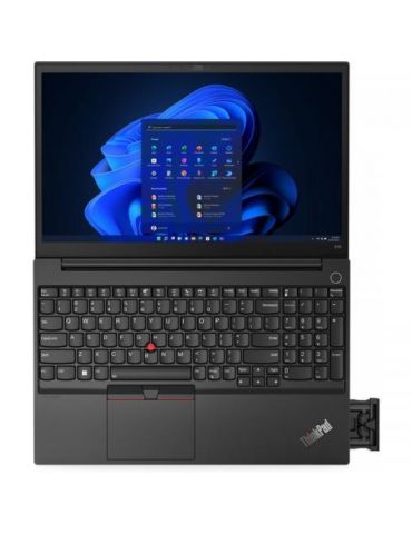 Laptop Lenovo ThinkPad E15 Gen 4, Intel Core i5-1235U, 15.6inch, RAM 16GB, SSD 512GB, Intel Iris Xe Graphics, Win 11 Pro, Black 
