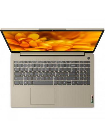 Laptop Lenovo IdeaPad 3 15ITL6, Intel Core i5-1135G7, 15.6inch, RAM 8GB, SSD 256GB, Intel Iris Xe Graphics, No OS, Sand Lenovo -