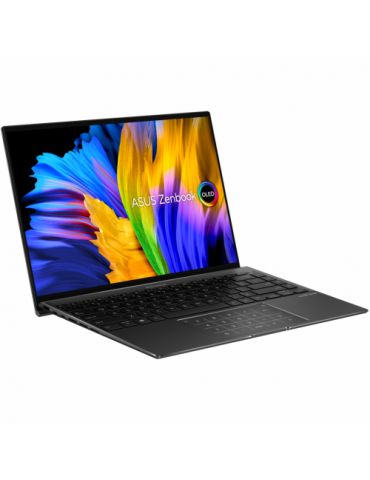 Laptop ASUS Zenbook 14X OLED UM5401QA-L7224W,AMD Ryzen 7 5800H,14",RAM 16GB,SSD 1TB,AMD Radeon Graphics,Win 11 Home, Jade Black 