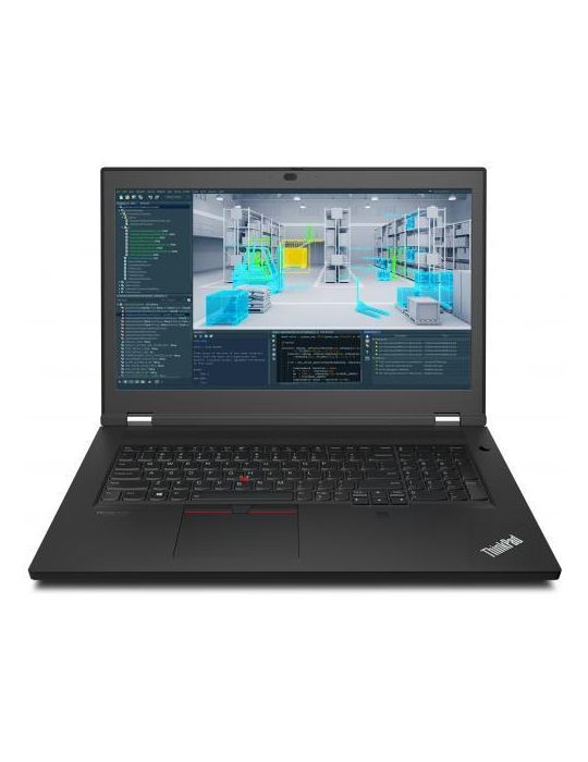 Laptop Lenovo ThinkPad P17 Gen2, Intel Core i9-11950H, 17.3inch, RAM 32GB, SSD 1TB, nVidia RTX A3000 6GB, Windows 10 Pro, Black 