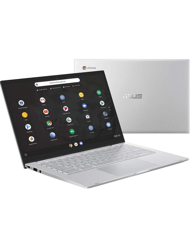 Laptop ASUS ChromeBook C425TA-H50374, 14", Intel Core i5-8200Y, 8GB RAM, eMMC 128GB, Intel HD Graphics 615, Chrome OS, Silver