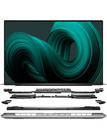 Laptop DELL 17'' XPS 17 9710,Intel® Core™ i9-11980HK,64GB DDR4, 2TB SSD, GeForce RTX 3060 6GB, Win 11 Pro, Platinum Silver Dell 