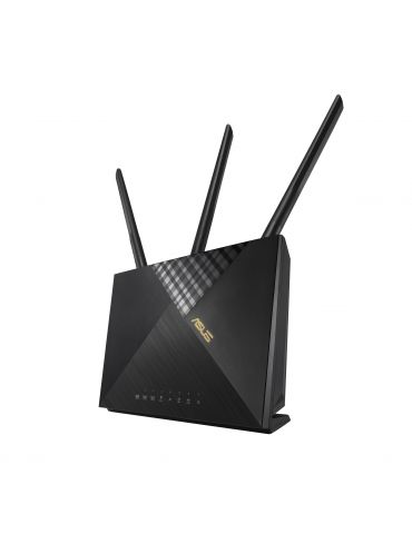 ASUS 4G-AX56 router wireless Gigabit Ethernet Bandă dublă (2.4 GHz/ 5 GHz) 3G Negru Asus - 1 - Tik.ro