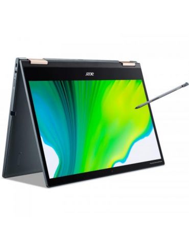 Laptop 2-in-1 Acer Spin 7 SP714-61NA,14",DDR4 8GB,Nand Flash 256GB,Adreno 685 Graphics,Win 10 Pro,Blue Acer - 6