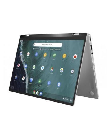 Laptop 2-in-1 Asus ChromeBook Flip C434TA-AI0510, M3-8100Y,14",RAM 4GB,eMMC 64GB,Intel HD Graphics 615,Chrome OS,Spangle Silver 