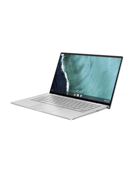 Laptop 2-in-1 Asus ChromeBook Flip C434TA-AI0510, M3-8100Y,14",RAM 4GB,eMMC 64GB,Intel HD Graphics 615,Chrome OS,Spangle Silver 
