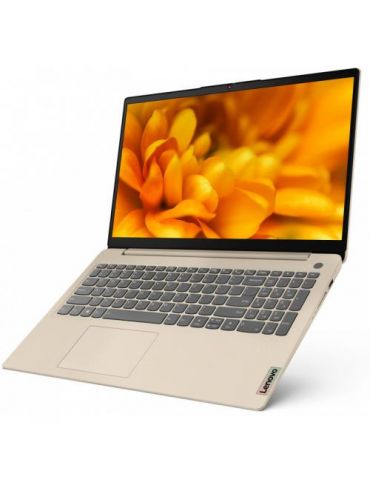 Laptop Lenovo IdeaPad 3 15ITL6, Intel Core i5-1135G7, 15.6inch, RAM 12GB, SSD 512GB, Intel Iris Xe Graphics, No OS, Sand Lenovo 