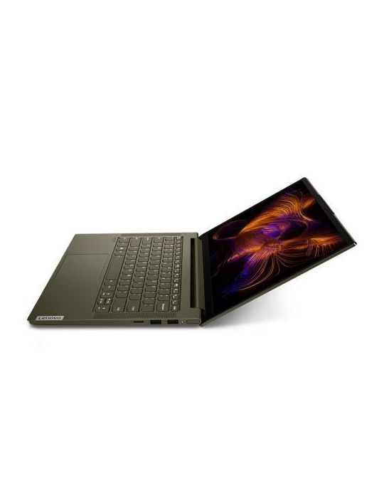 Laptop Lenovo Yoga Slim 7 14ITL05, Intel Core i5-1135G7, 14inch, RAM 16GB, SSD 1TB, Intel Iris Xe Graphics, Free DOS, Dark Moss 