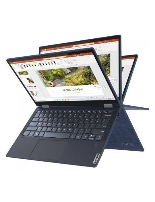 Laptop 2-in-1 Lenovo Yoga 6 13ALC6, AMD Ryzen 7 5700U, 13", RAM 16GB, SSD 1TB, AMD Radeon Graphics, Windows 10, Abyss Blue Lenov