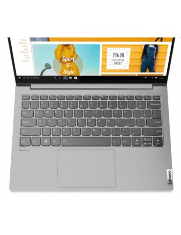 Laptop Lenovo Yoga Slim 7 13ACN5, AMD Ryzen 5 5600U, 13.3", RAM 8GB, SSD 512GB, AMD Radeon Graphics, Win 11 Home, Light Silver L
