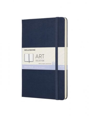 Caiet pentru schite moleskine sapphire blue 21 x 13 88 file granulatie 165  - 1 - Tik.ro