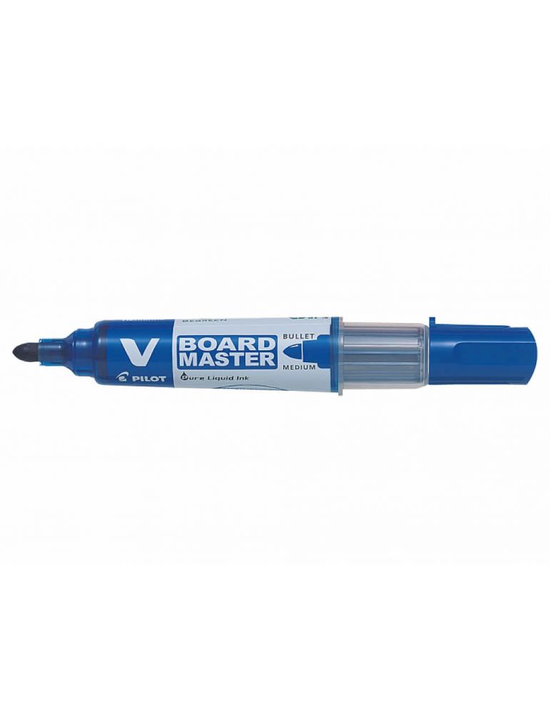 Marker pentru tabla pilot vboard master begreen varf rotund albastru