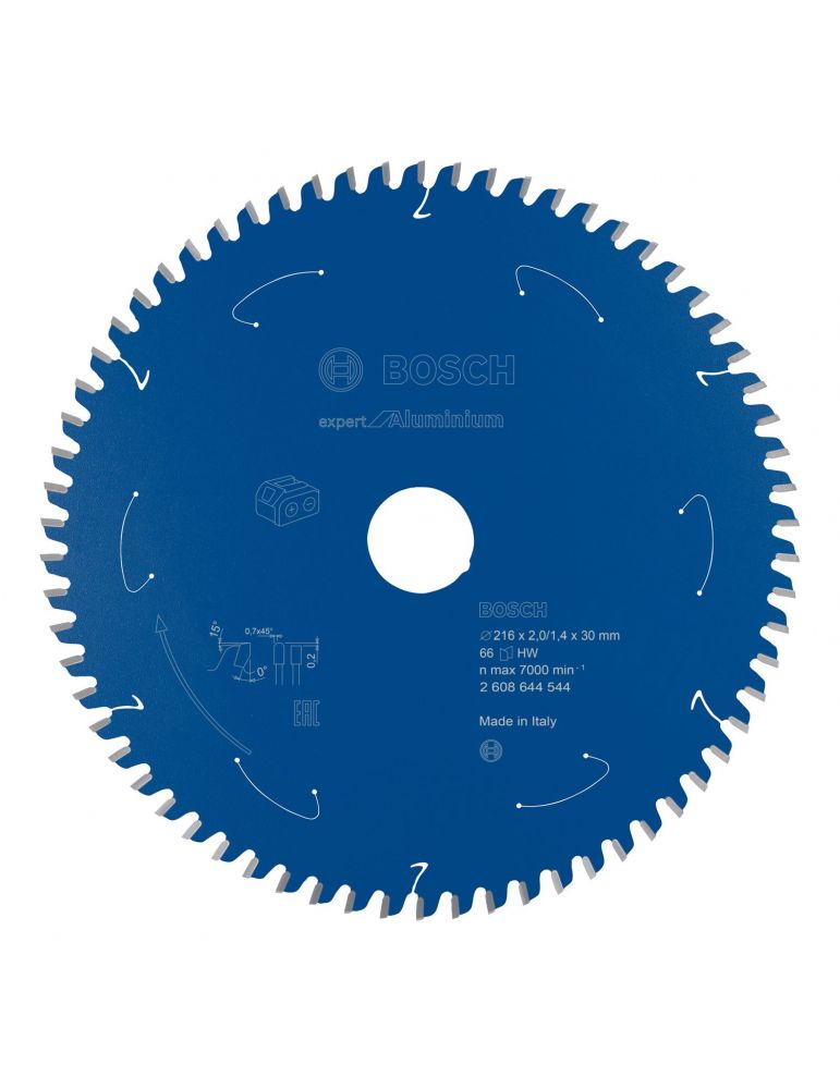 Bosch Disc Expert for Aluminium 216x30x66T special pentru circulare cu acumulator