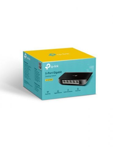 Switch tp-link  5 porturi gigabit carcasa plastic  tl-sg1005d (include timbru verde 1.5 lei) Tp-link - 1
