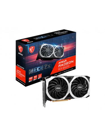 Placa video MSI AMD Radeon RX 6600 MECH 2X 8GB, GDDR6, 128bit Msi - 1 - Tik.ro