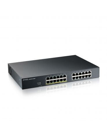 Zyxel GS1915-24EP Gestionate L2 Gigabit Ethernet (10/100/1000) Power over Ethernet (PoE) Suport 1U Negru Zyxel - 1 - Tik.ro