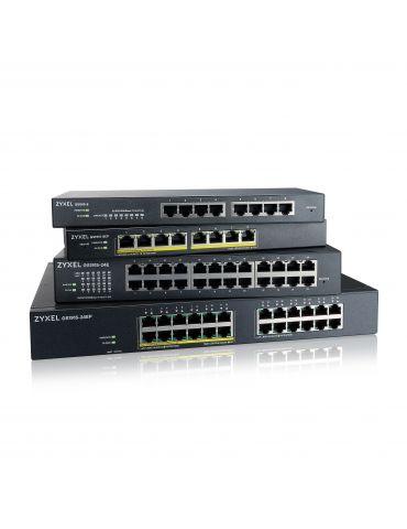 Zyxel GS1915-24EP Gestionate L2 Gigabit Ethernet (10/100/1000) Power over Ethernet (PoE) Suport 1U Negru Zyxel - 3