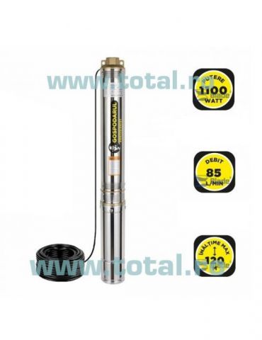 Gospodarul profesionist pompa sumersibila apa curata 4qjd-1100 8 turbine - 1100w 5000 l/h Gospodarul profesionist - 1 - Tik.ro