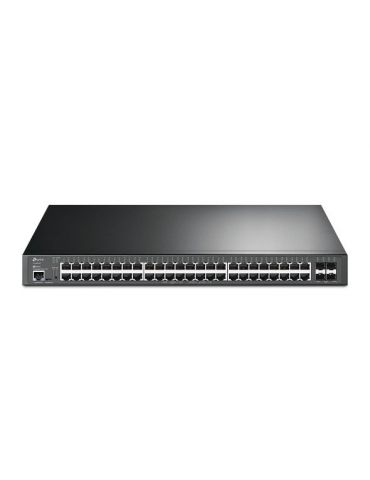 TP-Link TL-SG3452XP JetStream PoE Switch Gestionate L2+ Gigabit Ethernet (10/100/1000) Power over Ethernet (PoE) Suport 1U Negru - Tik.ro