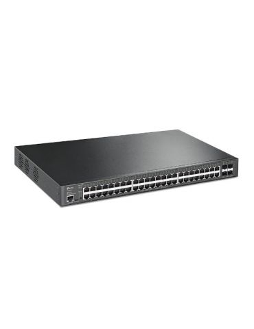TP-Link TL-SG3452XP JetStream PoE Switch Gestionate L2+ Gigabit Ethernet (10/100/1000) Power over Ethernet (PoE) Suport 1U Negru