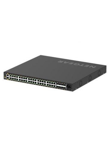 NETGEAR GSM4248P-100EUS switch-uri Gestionate L2/L3/L4 Gigabit Ethernet (10/100/1000) Power over Ethernet (PoE) Suport Negru Net - Tik.ro
