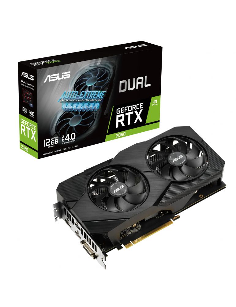 Placa video ASUS nVidia GeForce RTX 2060 Dual EVO 12GB, GDDR6, 192bit