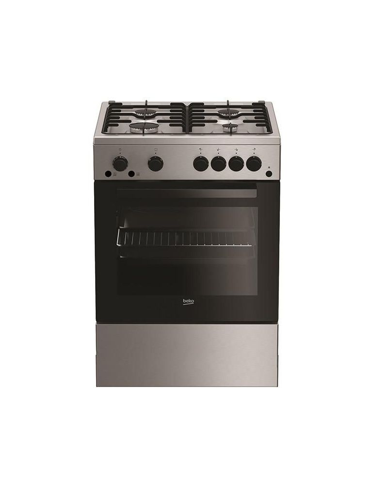 Aragaz beko fsht62111gx 4 arzatoare pe gaz cuptor pe gaz