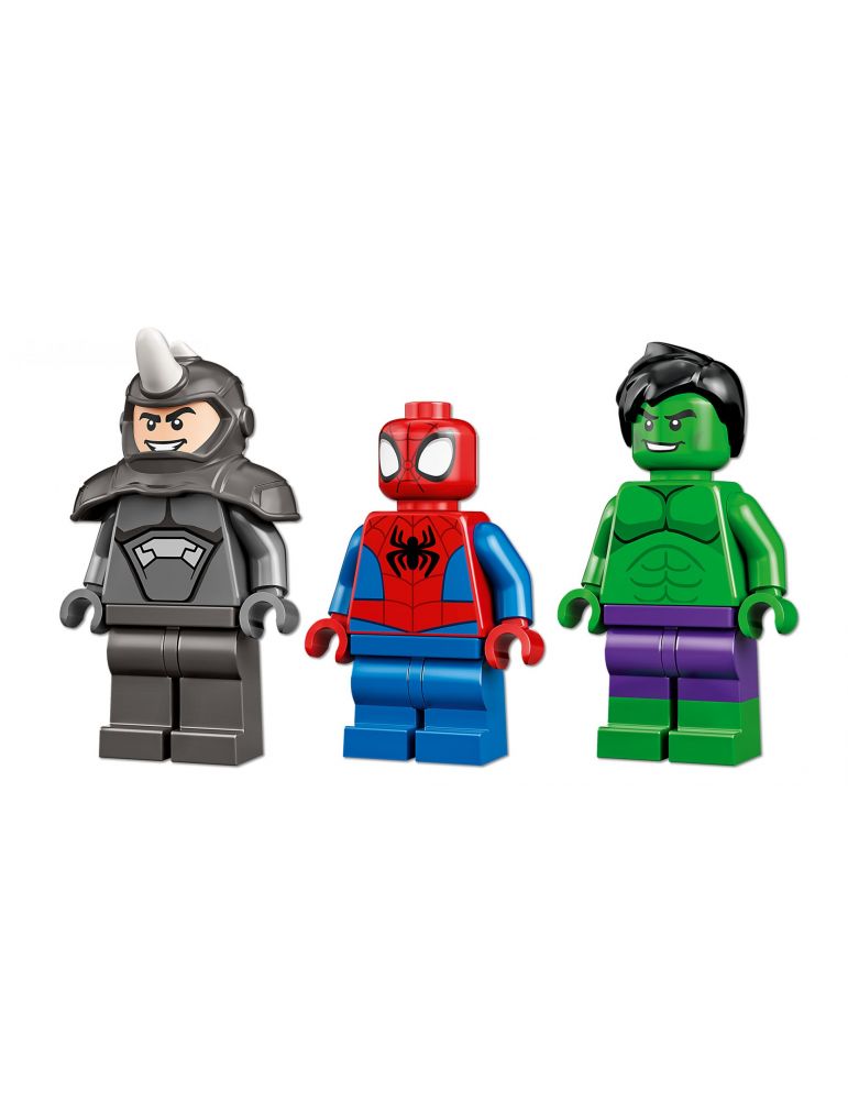 Confr.hulk si masina rinocer lego 10782