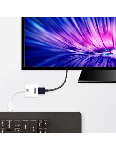 ATEN VC986-AT adaptor pentru cabluri video DisplayPort HDMI Alb Aten - 2