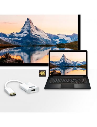 ATEN VC986-AT adaptor pentru cabluri video DisplayPort HDMI Alb Aten - 3